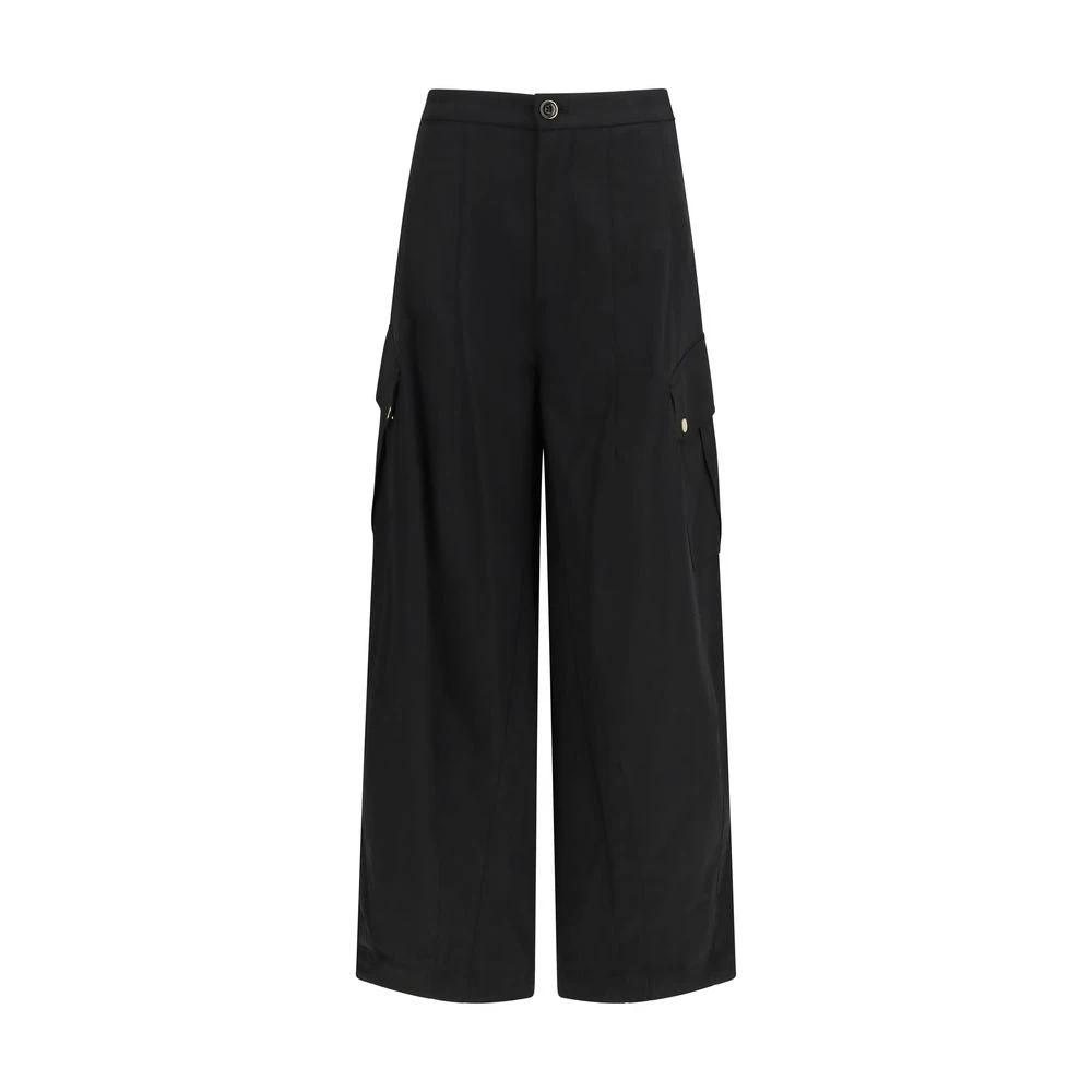 Pantalon cargo en coton noir PINKO