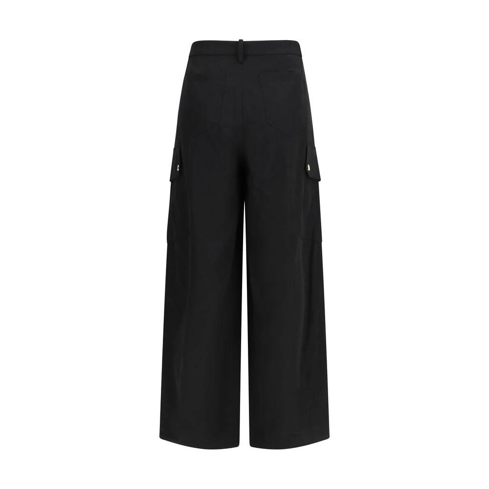 Pantalon cargo en coton noir PINKO