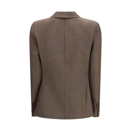 Blazer en laine polaire marron Blazé Milano