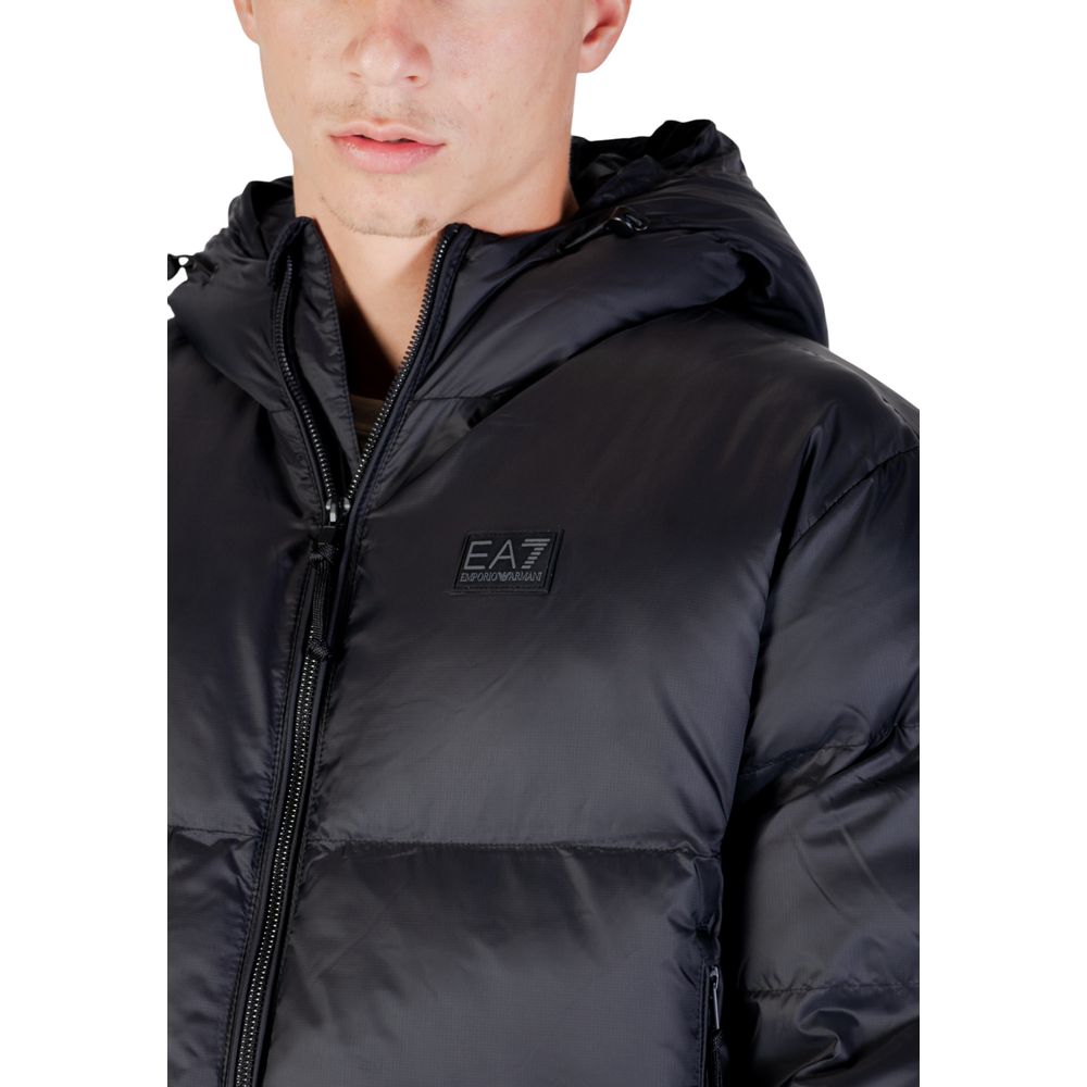 Blouson aviateur EA7 Emporio Armani en polyamide noir