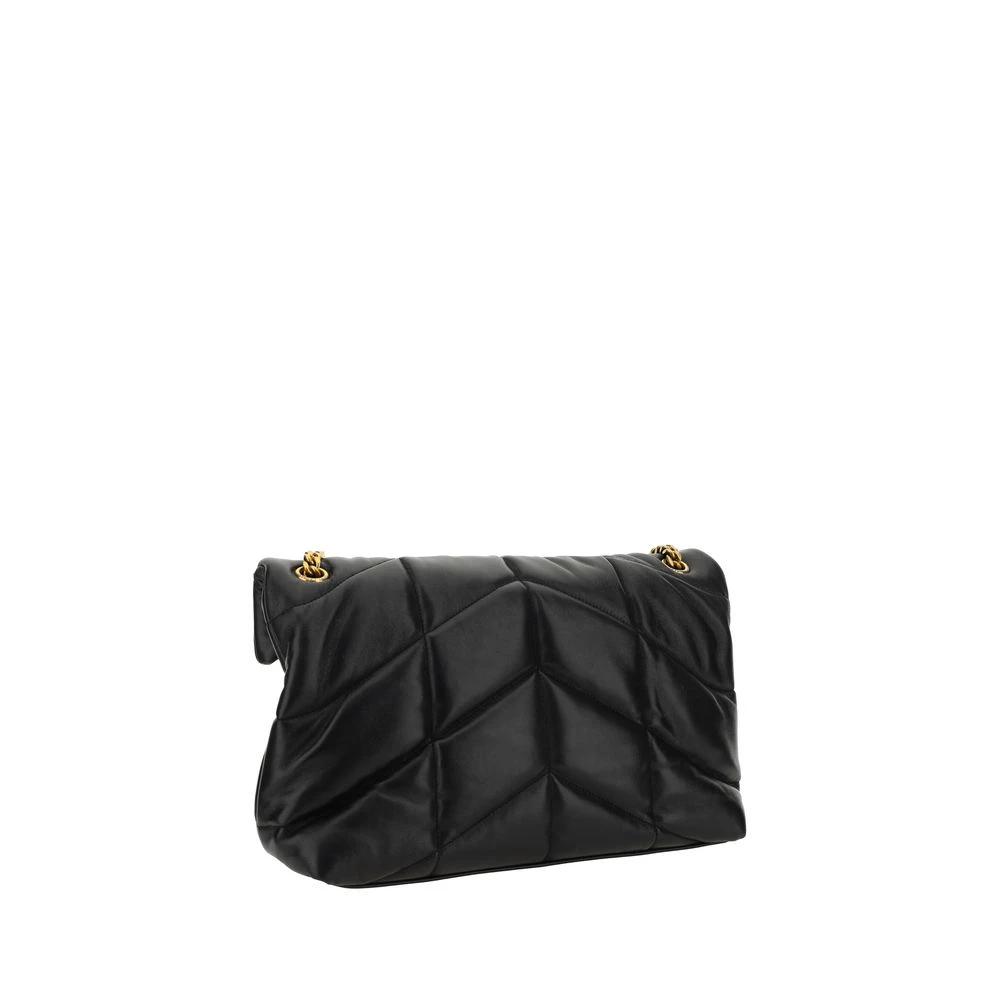 Sac bandoulière Saint Laurent en cuir d'agneau noir