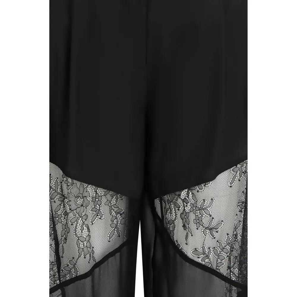 PINKO Black Polyester Casual Pants