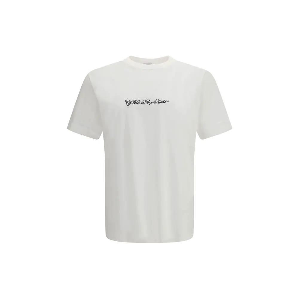 T-shirt en coton blanc cassé