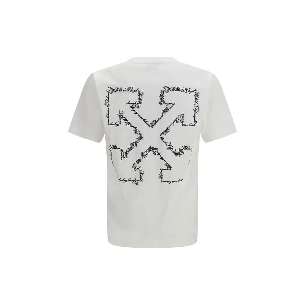 T-shirt en coton blanc cassé