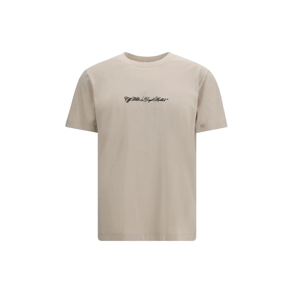 T-shirt en coton beige Off-White