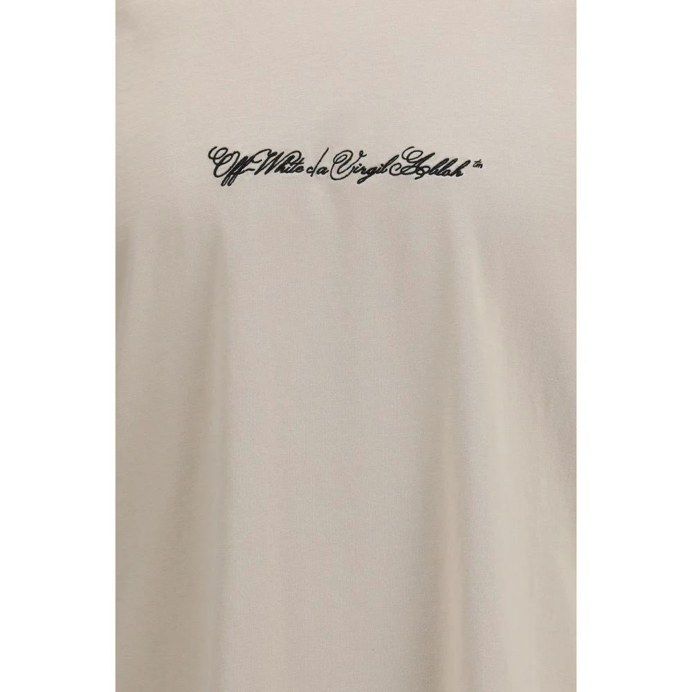 T-shirt en coton beige Off-White