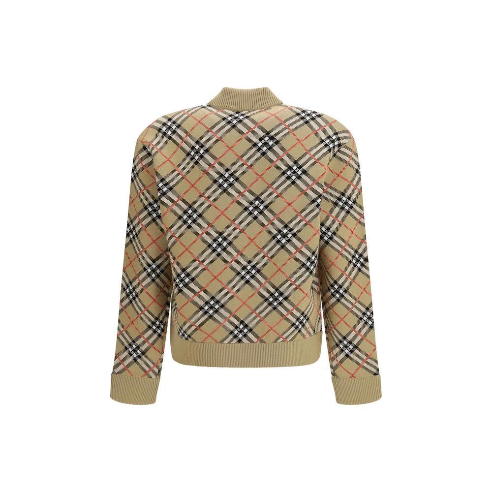 Bomber en laine beige Burberry