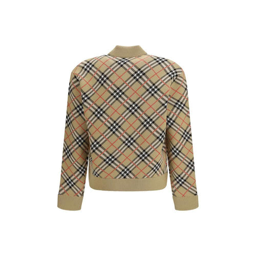 Bomber en laine beige Burberry