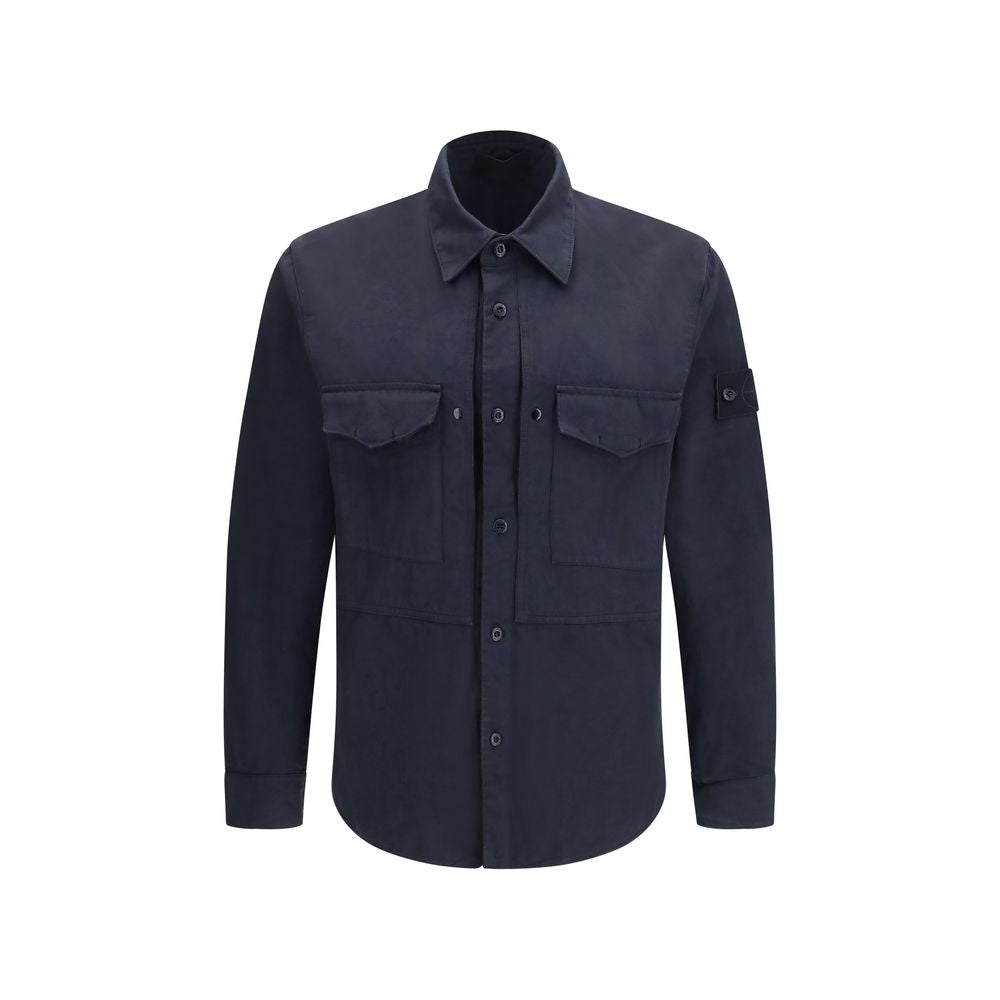 Vestes et manteaux en coton bleu Stone Island
