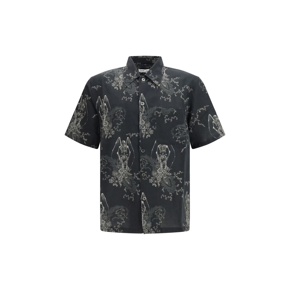 Our Legacy Gray Cotton Pattern Shirt