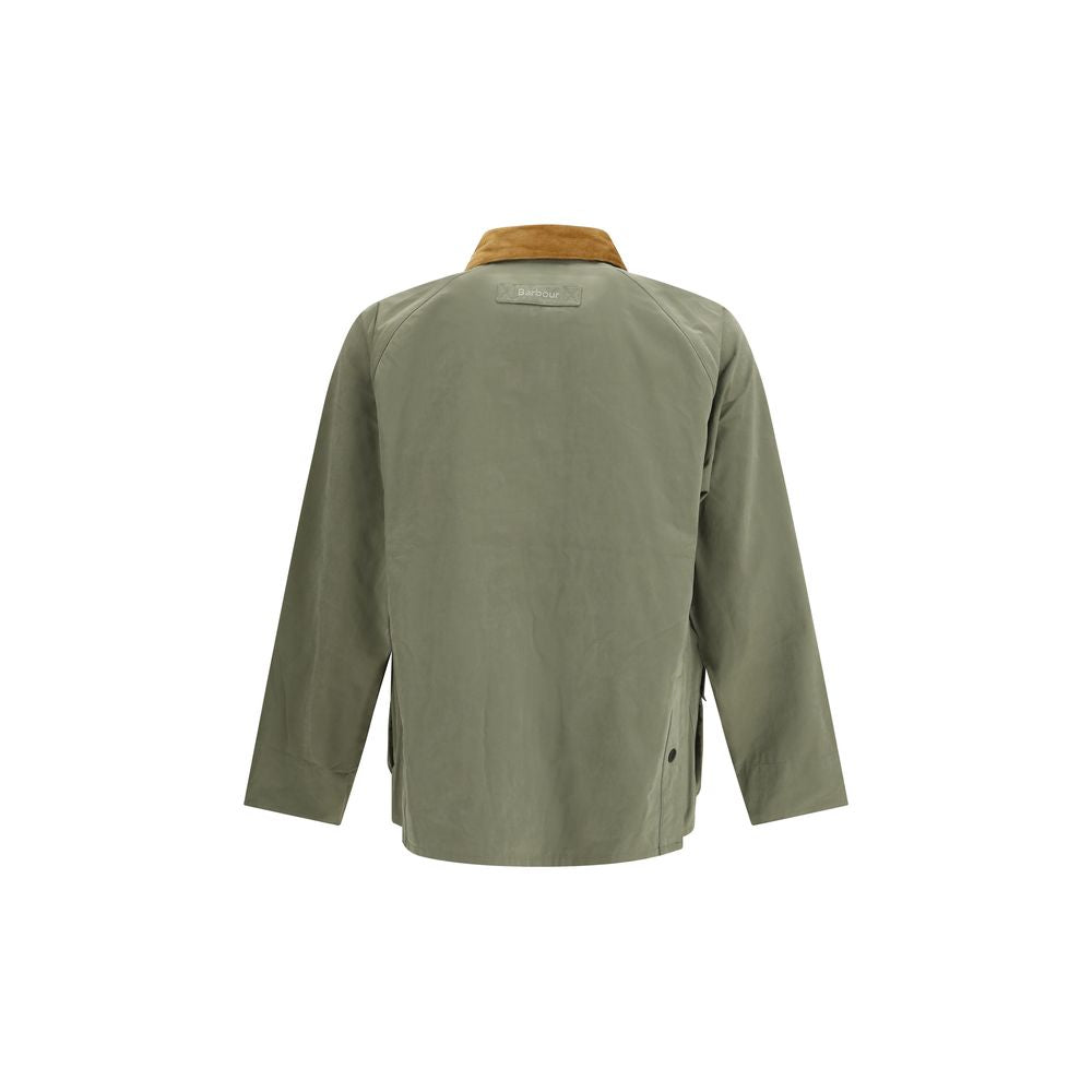 Veste de motard Barbour bicolore en coton