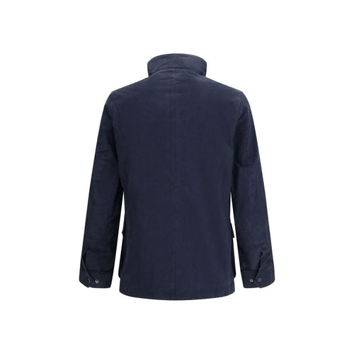Veste longue Barbour International en coton bleu