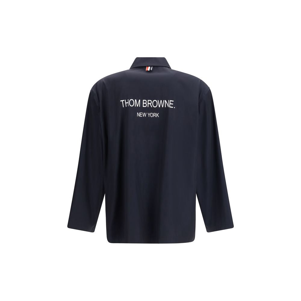 Manteau bleu en polyester Thom Browne