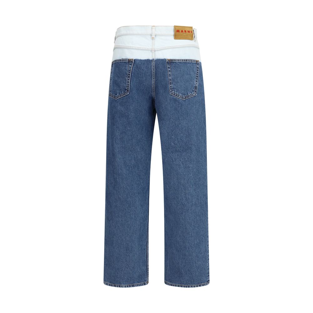 Jean droit en coton bleu Marni