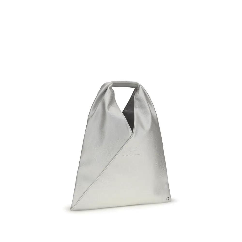 Sac à main MM6 en polyéthylène argenté