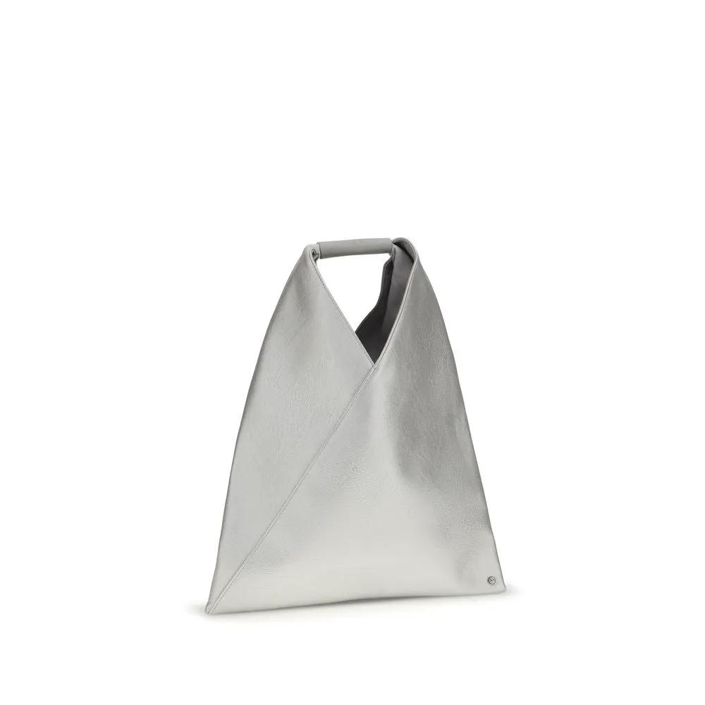 Sac à main MM6 en polyéthylène argenté