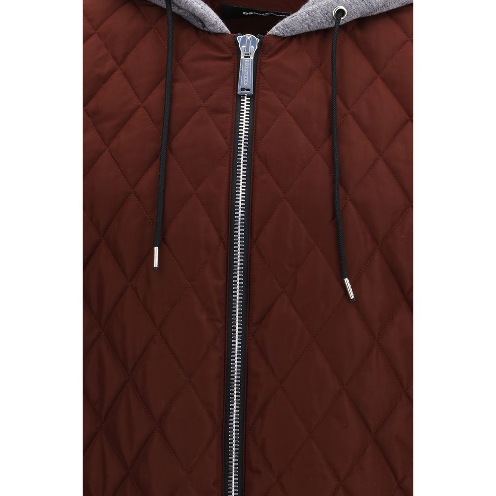 Bomber en tissu Bordeaux Dsquared²