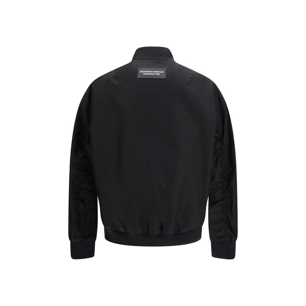 Bomber Dsquared² en polyamide noir