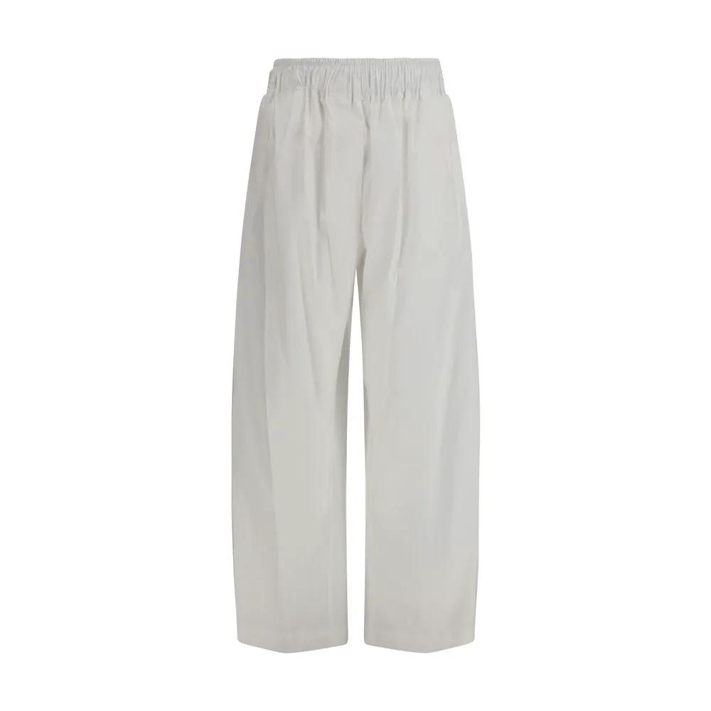 The Latest White Lyocell Casual Pants