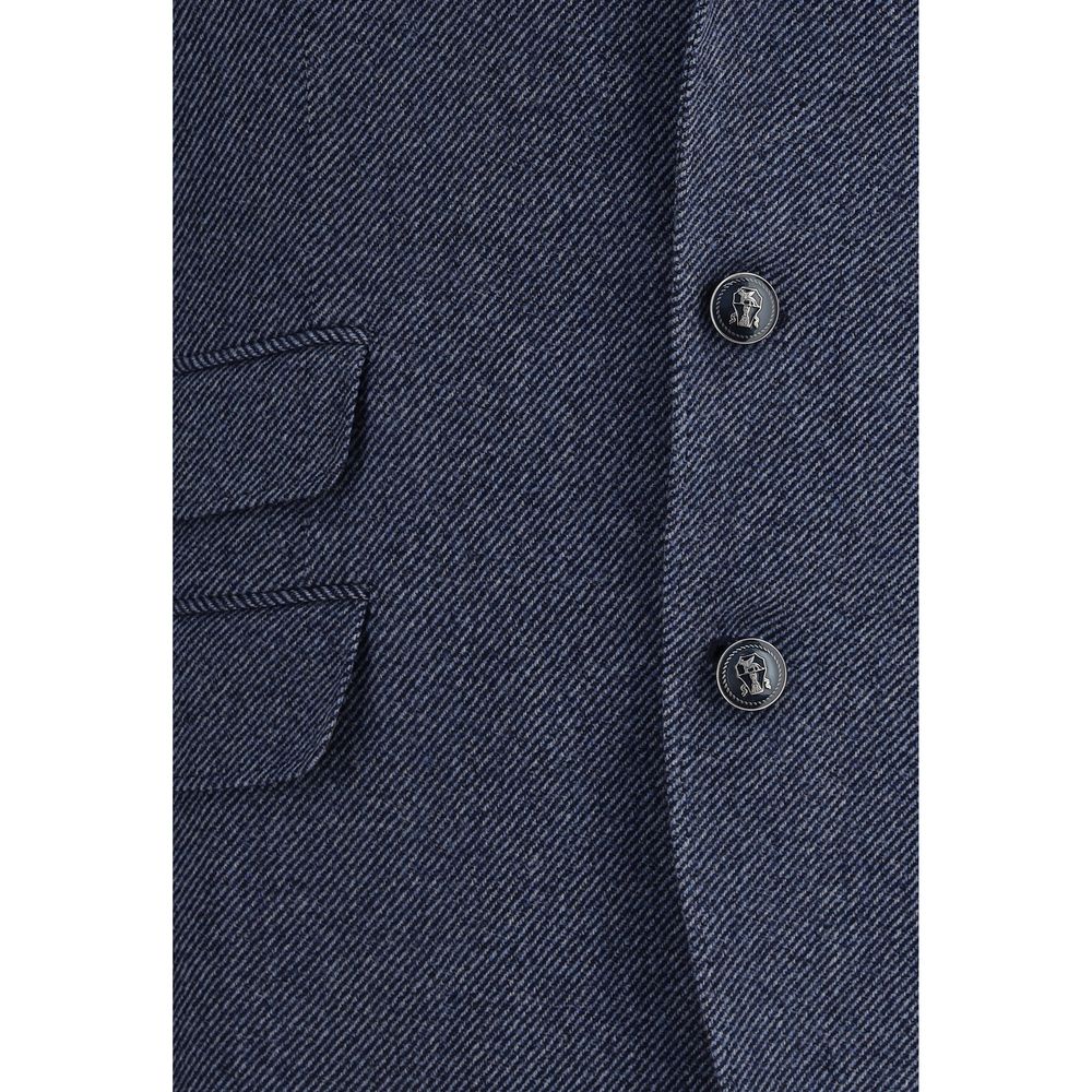 Brunello Cucinelli Blazer en laine bleu