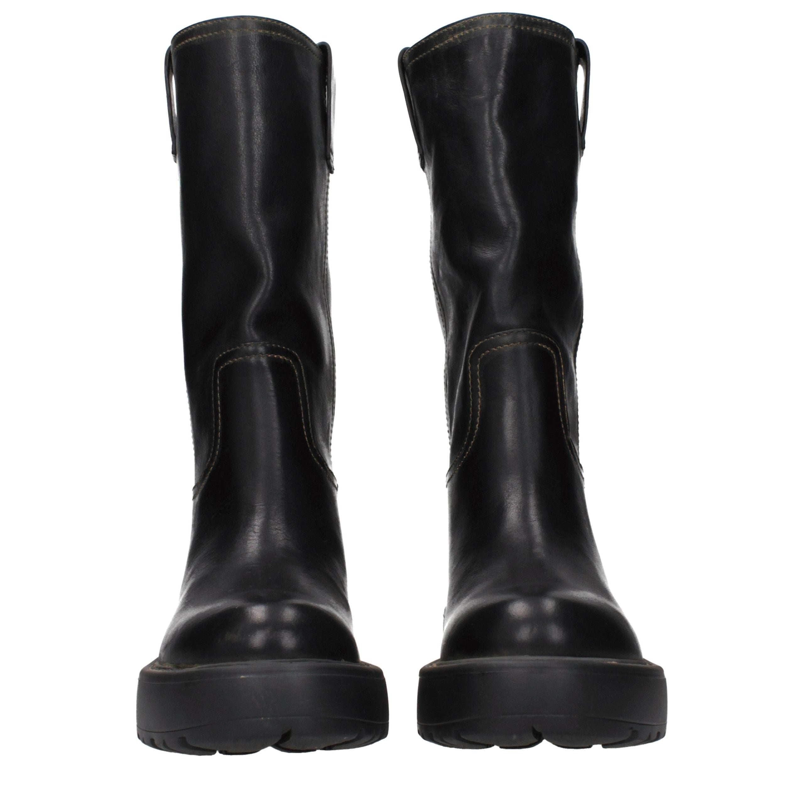 Miu Miu Black Leather Boots