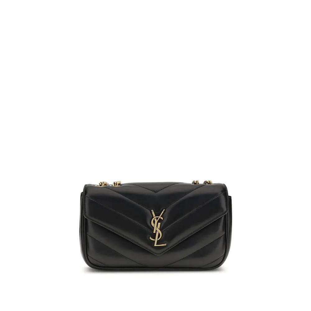 Sac bandoulière Saint Laurent Aries en agneau noir Ovis Avis