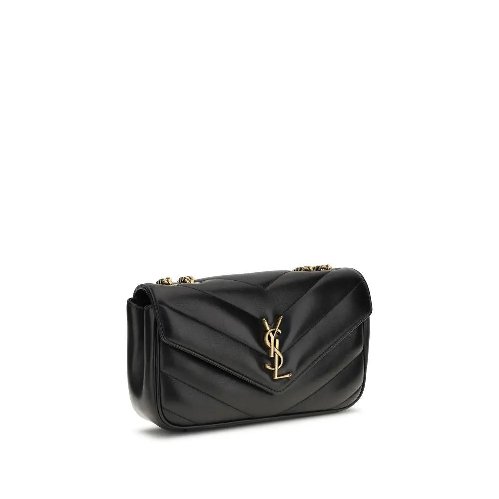 Sac bandoulière Saint Laurent Aries en agneau noir Ovis Avis