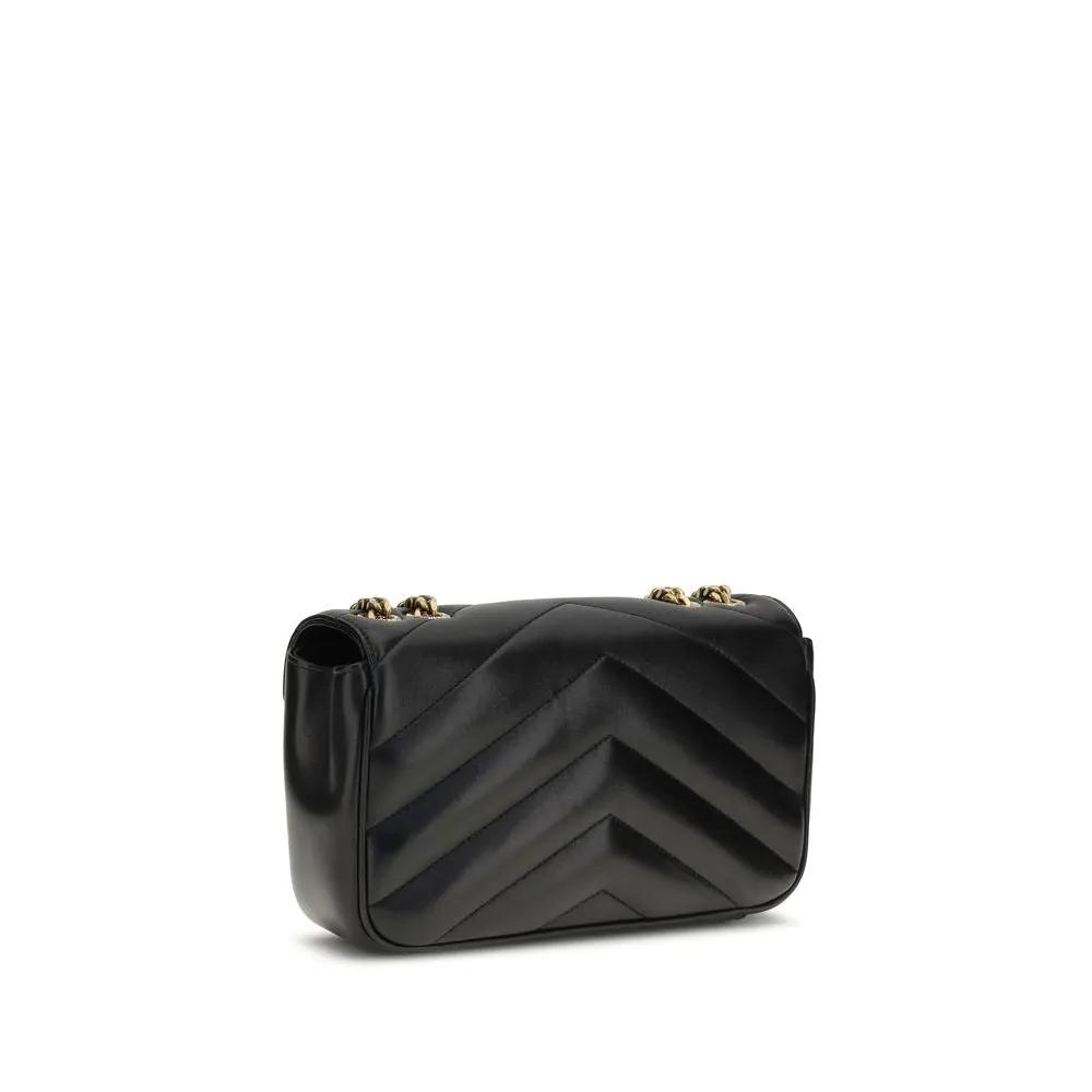 Sac bandoulière Saint Laurent Aries en agneau noir Ovis Avis
