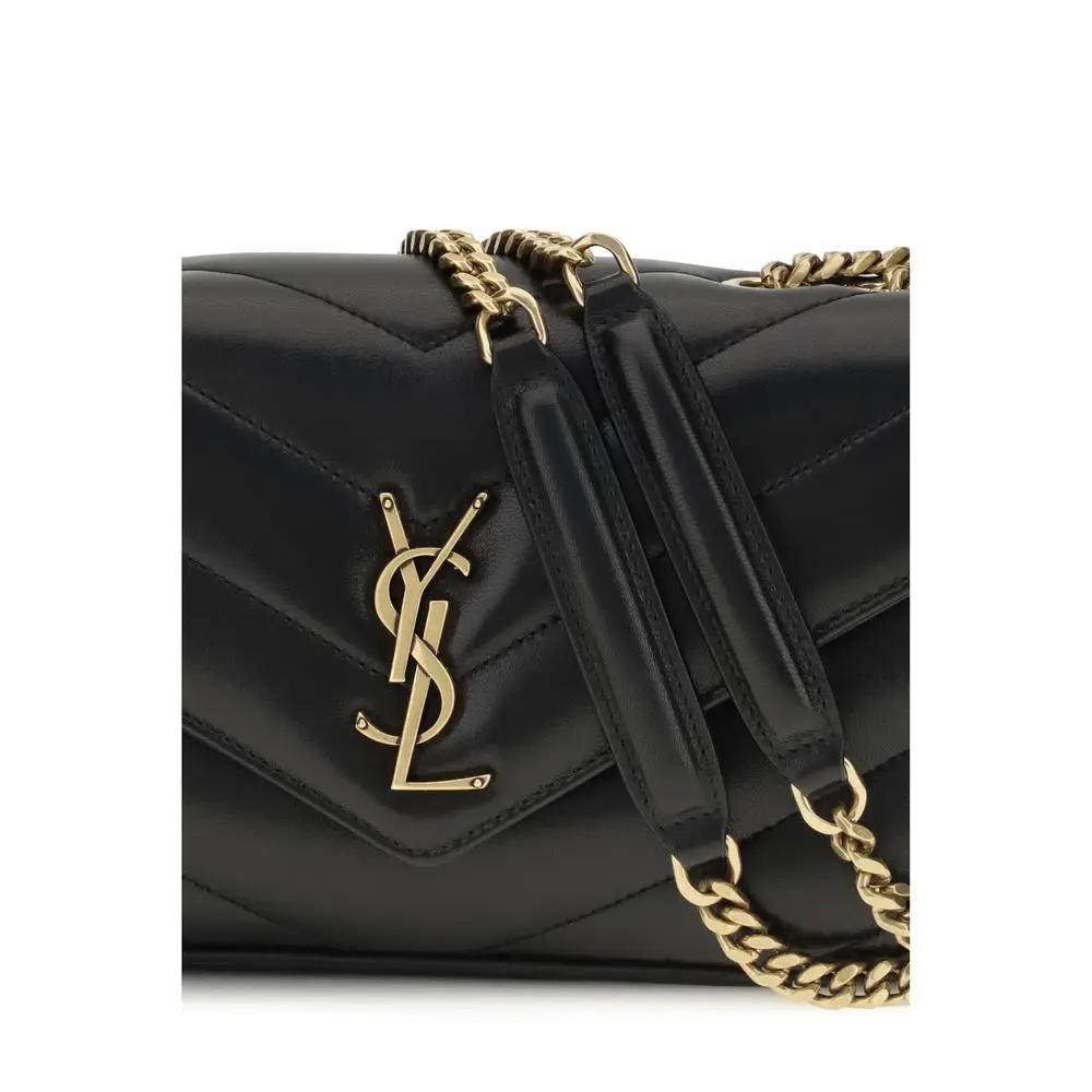 Sac bandoulière Saint Laurent Aries en agneau noir Ovis Avis