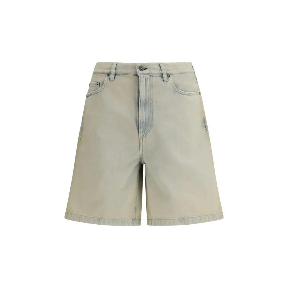 Golden Goose Blue Cotton Bermuda Shorts