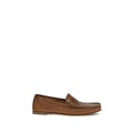 Mocassins à enfiler Bos Taurus en cuir de veau marron Versace