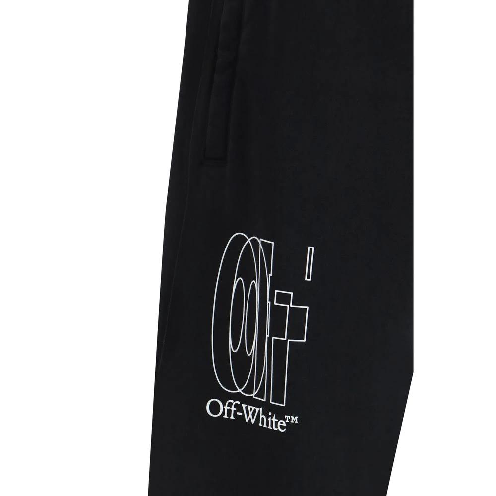 Off-White Black Cotton Joggers (Workout Pants)