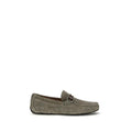Mocassins à enfiler Ferragamo Bos Taurus en cuir de veau gris