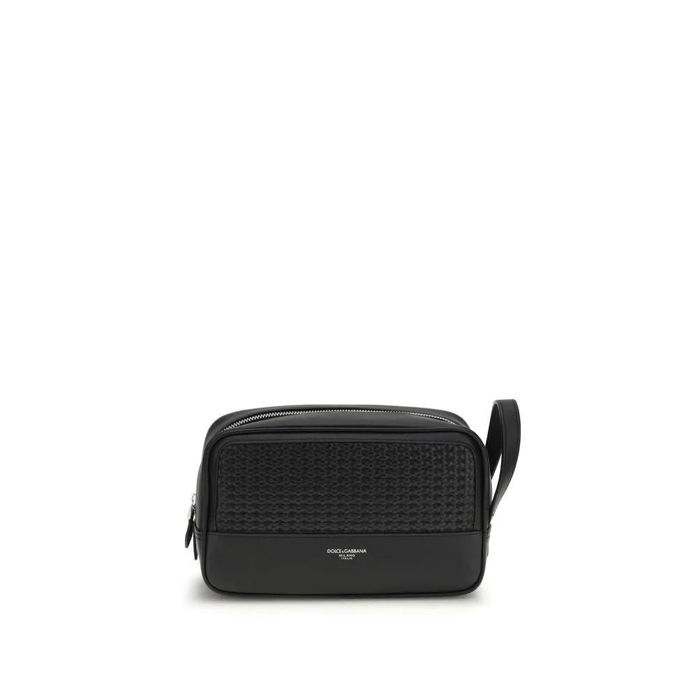 Dolce & Gabbana Accessoires en cuir de veau noir Bos Taurus