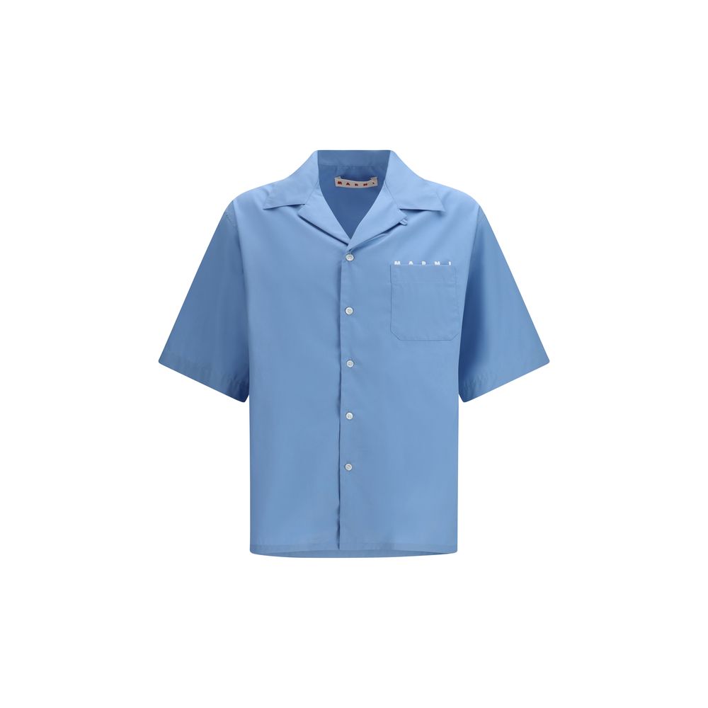 Chemise Marni bleue en coton à manches courtes