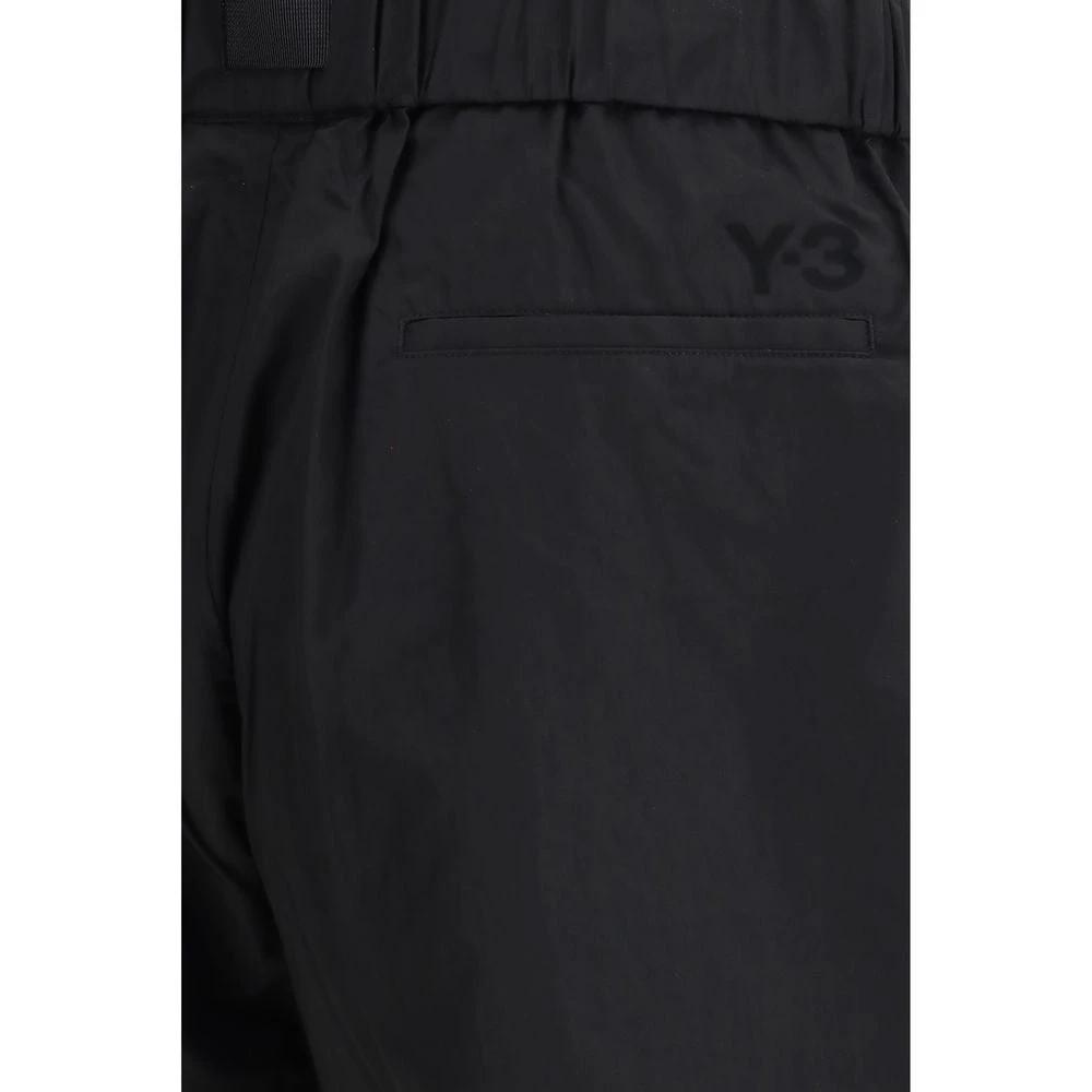 Y-3 Black Cotton Bermuda Shorts