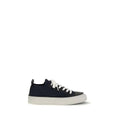 Baskets basses en coton noir Brunello Cucinelli