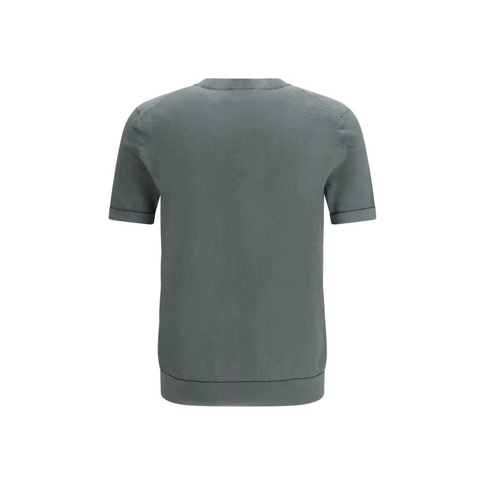T-shirt en coton bicolore Brioni
