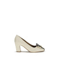 Escarpins à talons hauts Ferragamo Bos Taurus en cuir de veau beige