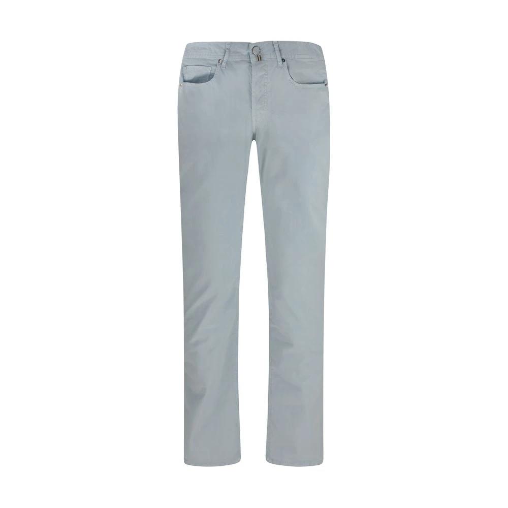 Pantalon en coton bleu Jacob Cohen
