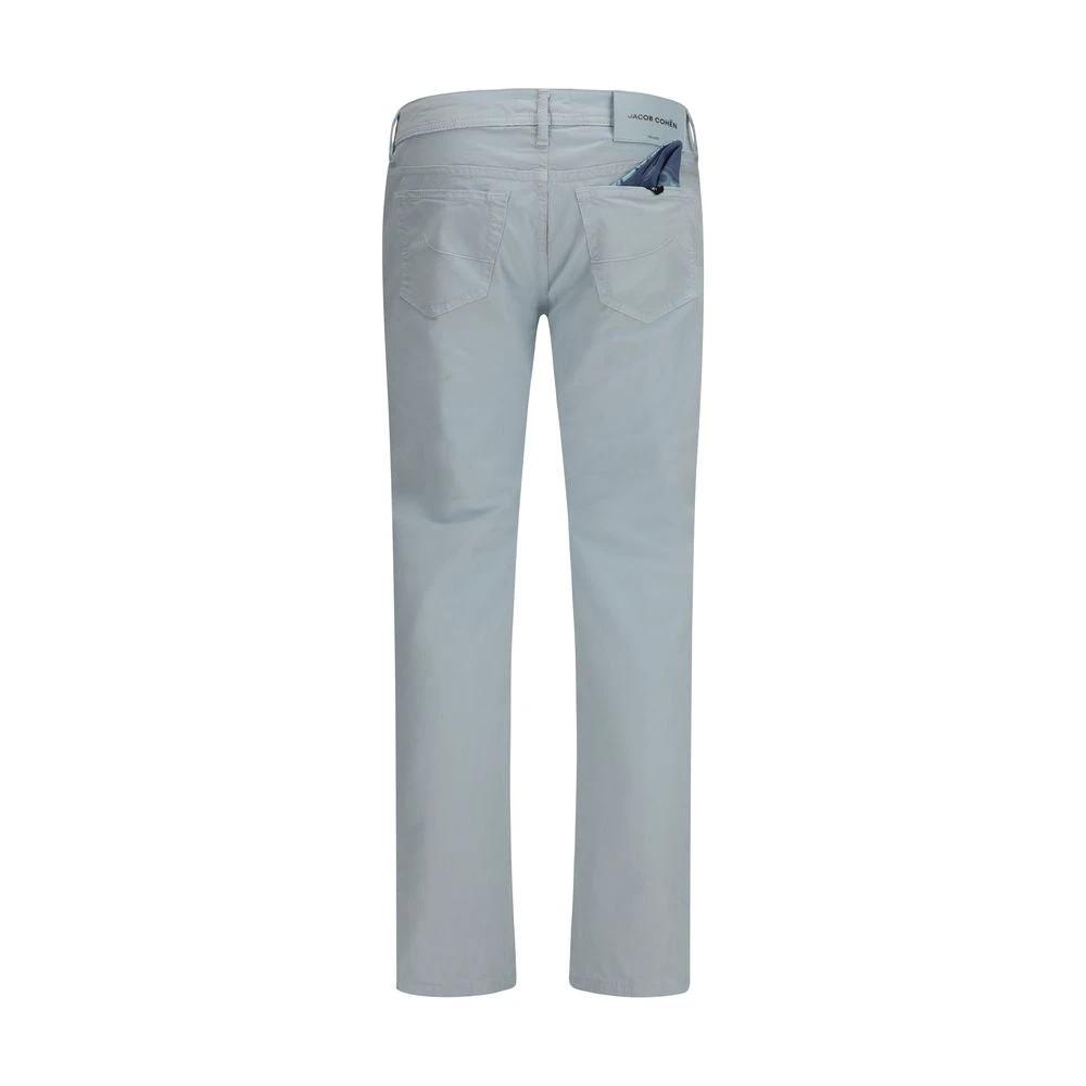 Pantalon en coton bleu Jacob Cohen