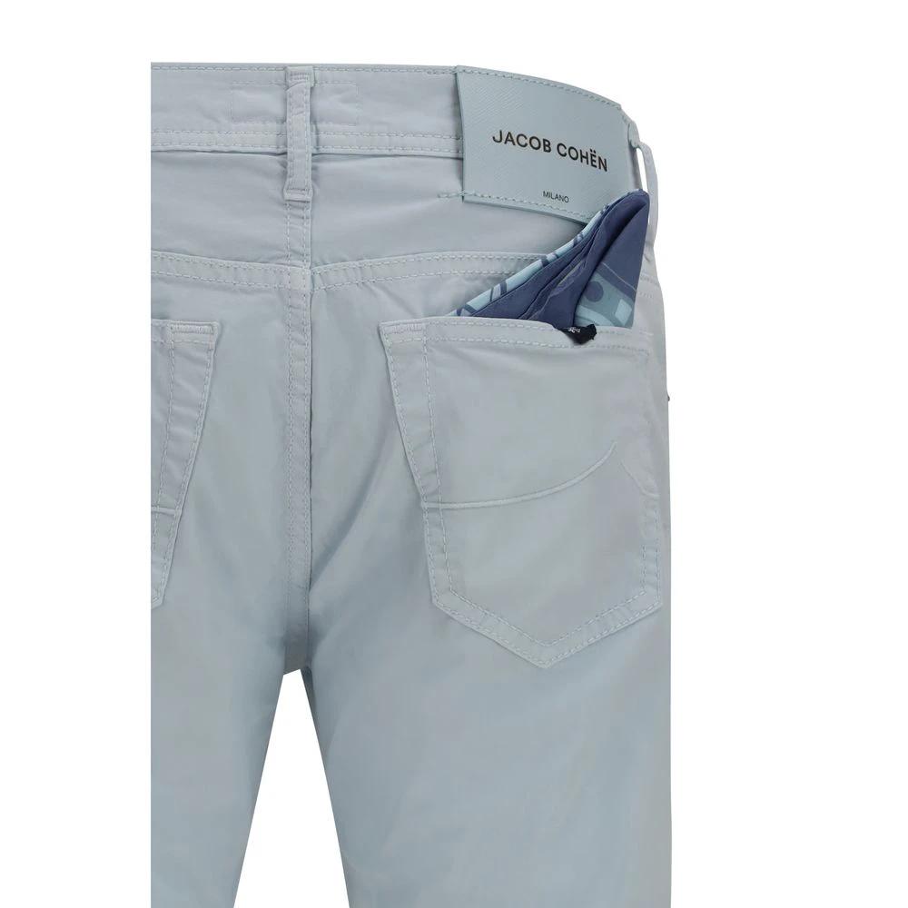 Pantalon en coton bleu Jacob Cohen