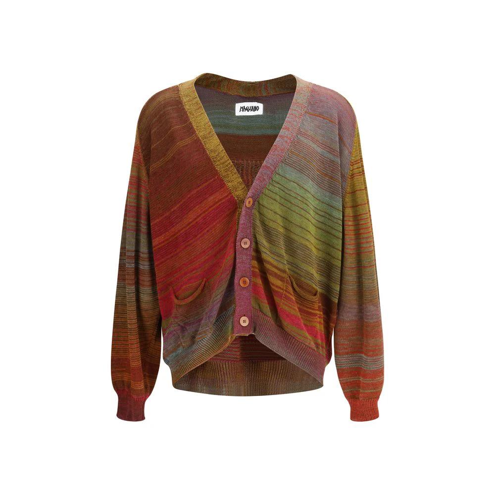 Cardigan en coton multicolore Magliano