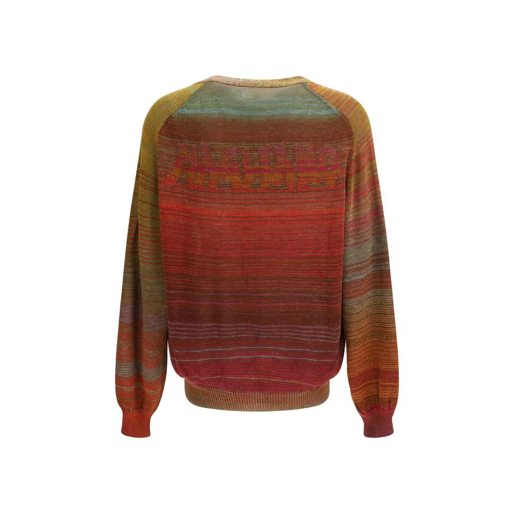 Cardigan en coton multicolore Magliano
