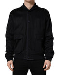 Doudoune en cachemire noir Dolce & Gabbana