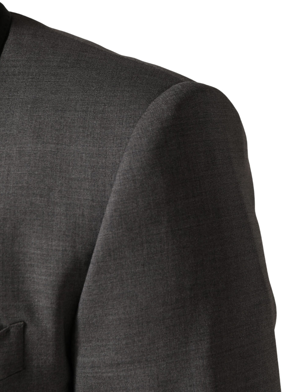 Costume 3 pièces Dolce & Gabbana en laine grise, simple boutonnage, 1 bouton