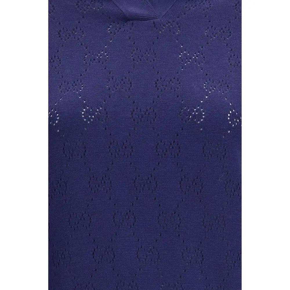 Chemise habillée en soie bleue Gucci