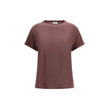T-shirt en nylon Brunello Cucinelli Bordeaux