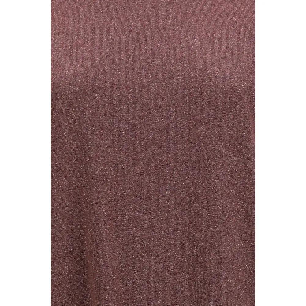 T-shirt en nylon Brunello Cucinelli Bordeaux