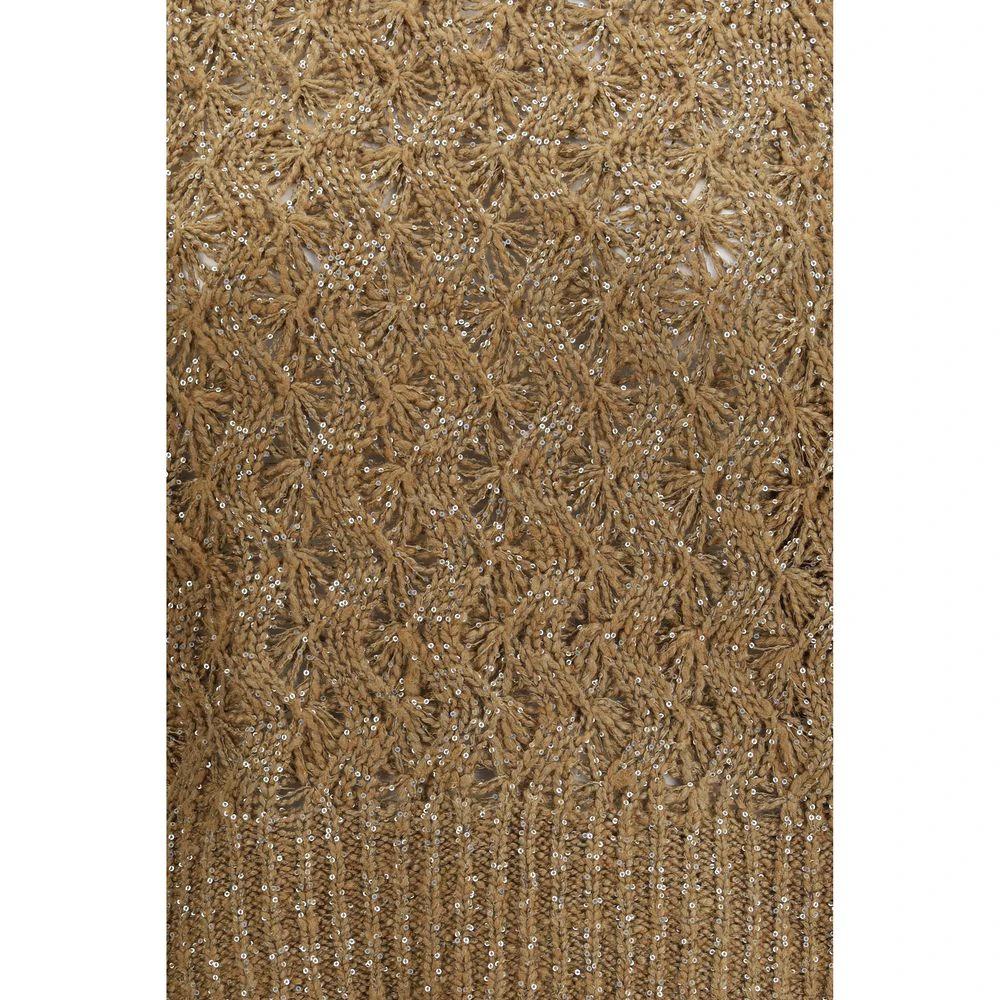 Brunello Cucinelli Sweat-shirt en soie beige